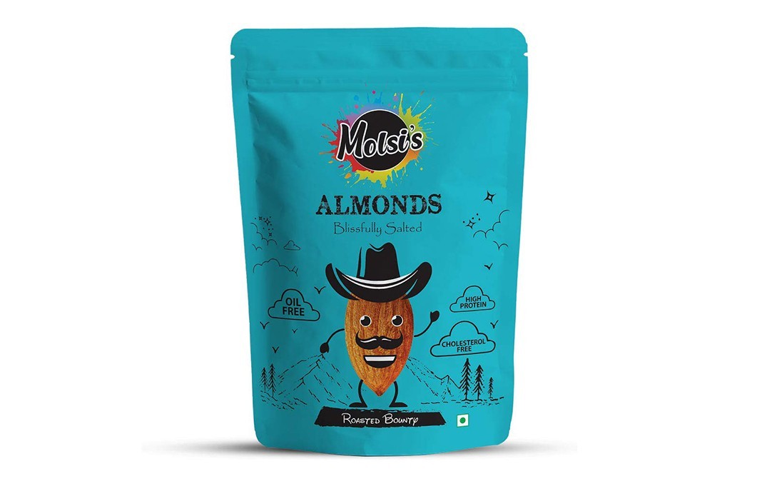 Molsi's Almonds Blissfully Salted    Pack  200 grams